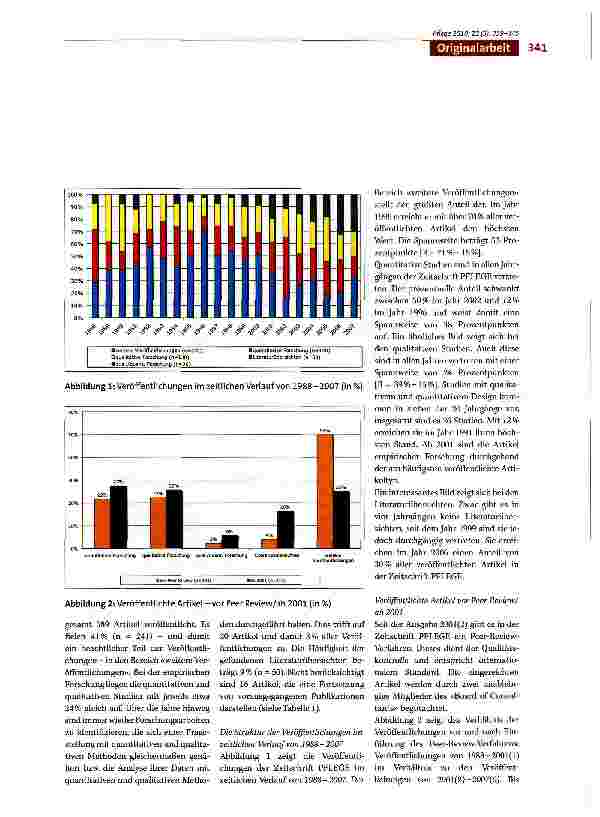 Vorschauseite 3: Entwicklungen der deutschsprachigen Pflegewissenschaft im Spiegel der PFLEGE -Veröffentlichung von 1988-2007