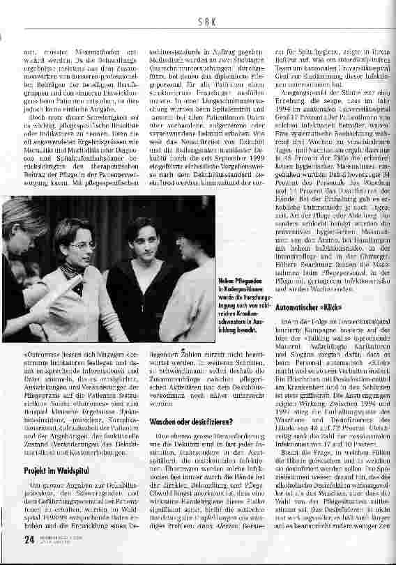 Vorschauseite 3: Evidenzbasierte Pflege - ein Beitrag zu besserer Lebensqualität 17. Forschungstag des SBK