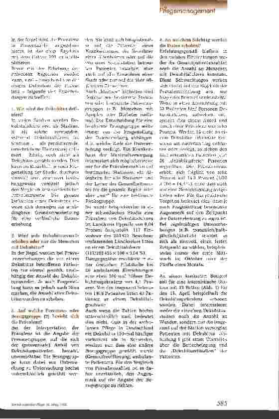 Vorschauseite 2: Pflegequalität am Beispiel der Dekubitusversorgung 1. Teil: Erhebung der Dekubitusprävalenz