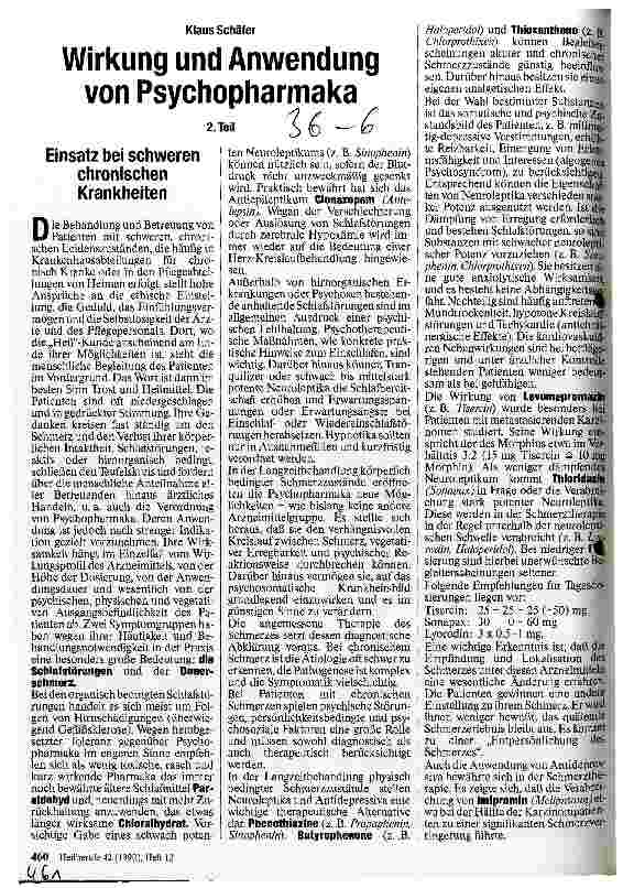 Vorschauseite 1: Wirkung und Anwendung von Psychopharmaka Teil 2