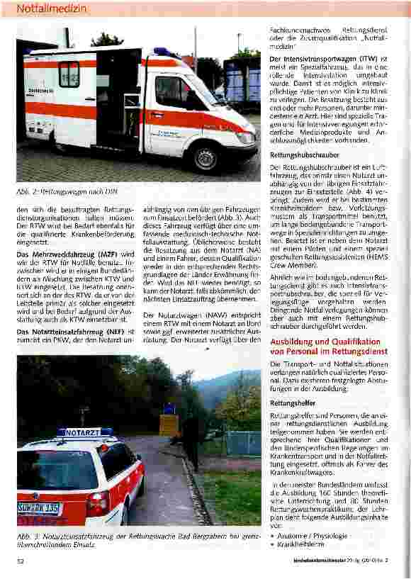 Vorschauseite 2: Die Struktur des Rettungsdienstes in Deutschland