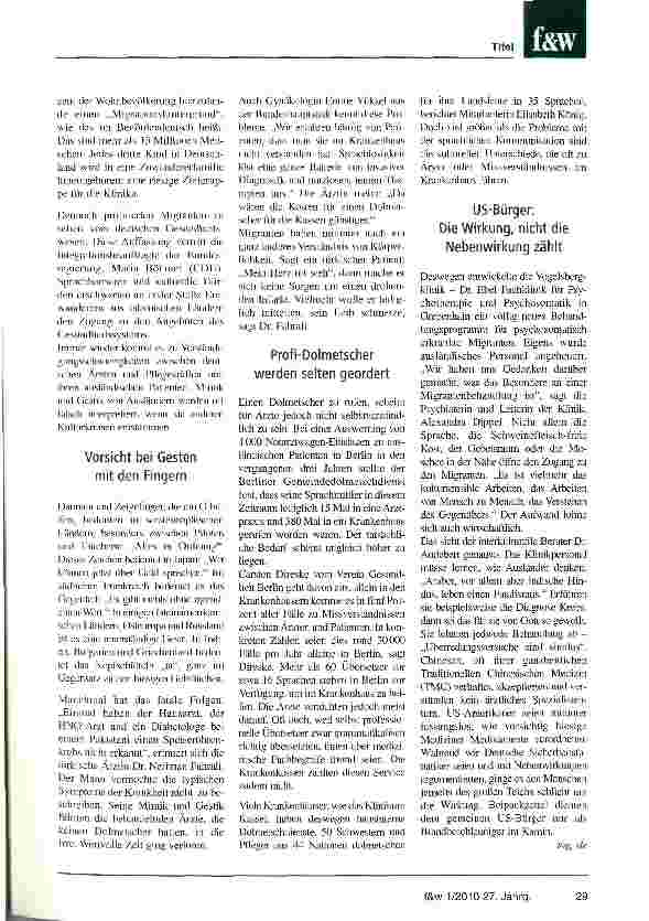 Vorschauseite 2: Multikulturelles Miteinander