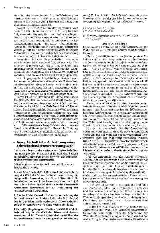 Vorschauseite 5: Bei der Freistellung von Schulpersonalratsmitgliedern kommt der Zeitaufwand für Personalratssitzungen nicht in Anrechnung.