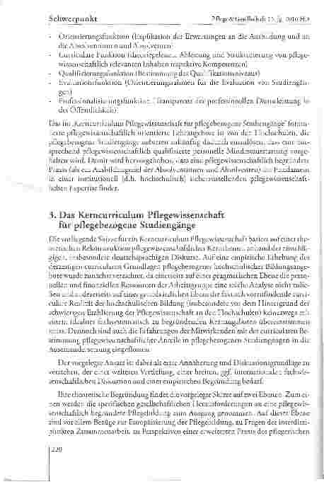 Vorschauseite 5: Kerncurriculum Pflegewissenschaft fiir pflegebezogene Studiengänge - eine Initiative zur Weiterentwicklung der hochschulischen Pflegebildung in Deutschland