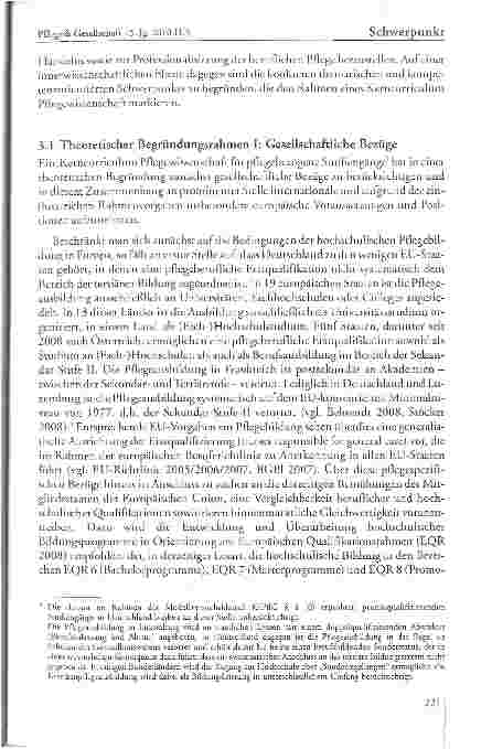 Vorschauseite 6: Kerncurriculum Pflegewissenschaft fiir pflegebezogene Studiengänge - eine Initiative zur Weiterentwicklung der hochschulischen Pflegebildung in Deutschland