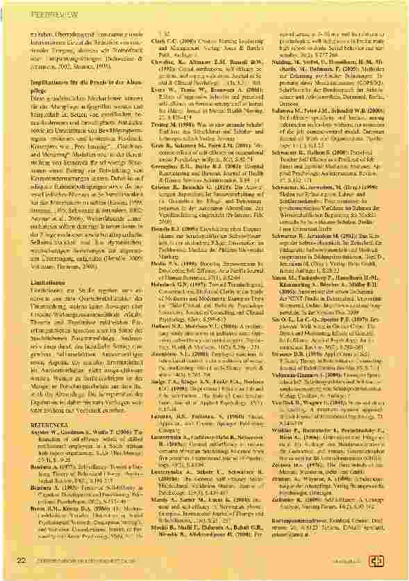 Vorschauseite 5: Die Bedeutung allgemeiner Selbstwirksamkeitserwartungen im Kontext beruflicher Belastung