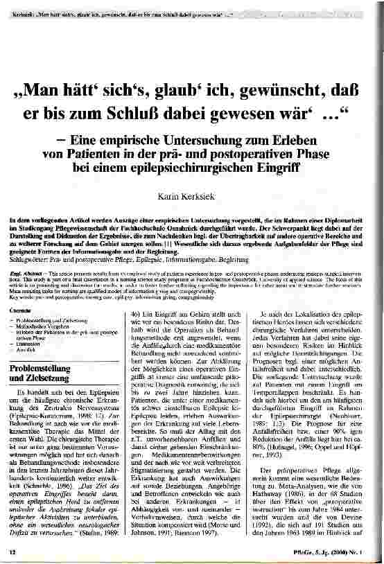 Vorschauseite 1: Man hätt sichs, glaub ich, gewünscht, daß er bis zum Schluß dabei gewesen wär. ..