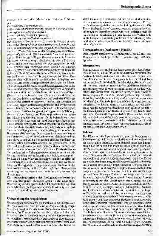 Vorschauseite 3: Über die Aufgaben, Möglichkeiten und Grenzen einer kinderund jugendpsychiatrischen Abteilung an einem Landeskrankenhaus