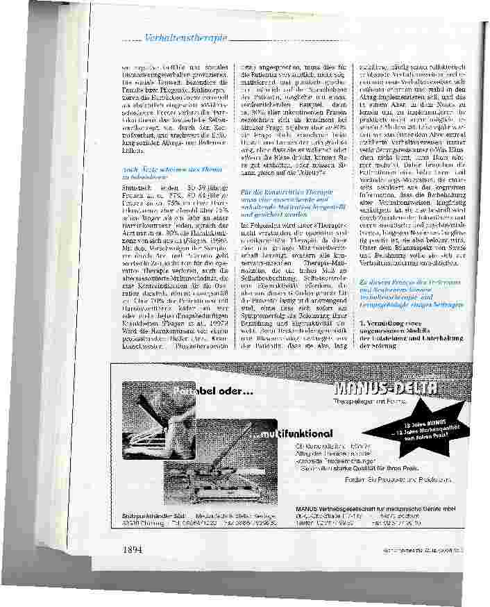 Vorschauseite 2: Verhaltenstherapeutische Techniken in der Therapie von Miktionsstörungen der Frau