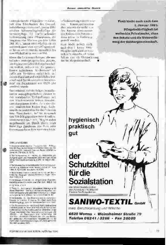 Vorschauseite 5: Pflegebedürftigkeit auch weiterhin Privatsache
