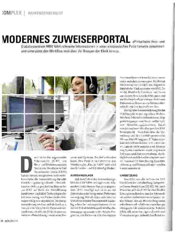 Vorschauseite 1: MODERNES ZUWEISERPORTAL