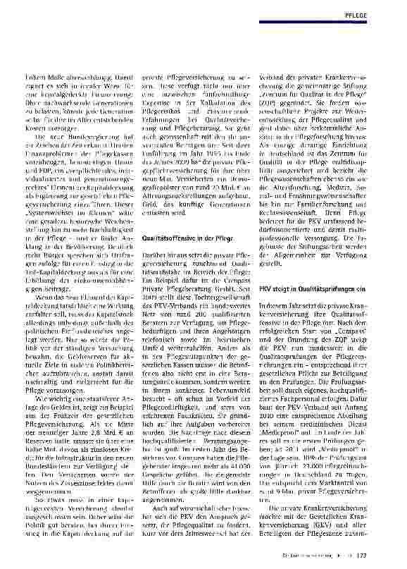 Vorschauseite 2: Reform der Pflegeversicherung