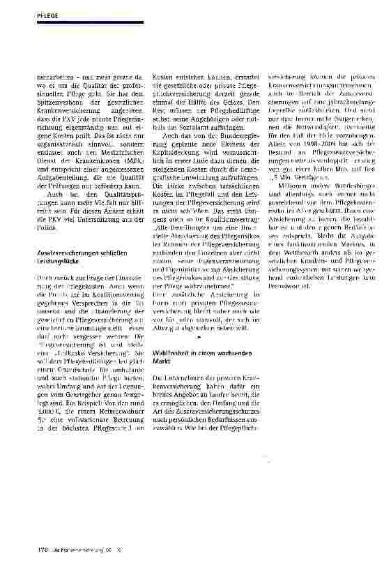 Vorschauseite 3: Reform der Pflegeversicherung