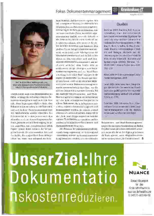 Vorschauseite 2: Einsatz von IT für das Dokumentenmanagement im Krankenhaus