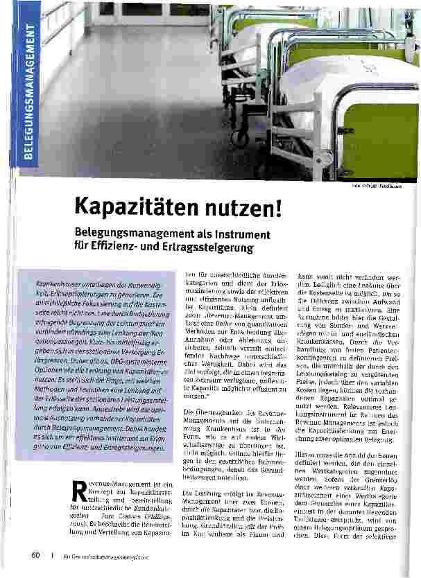Vorschauseite 1: Kapazitäten nutzen!