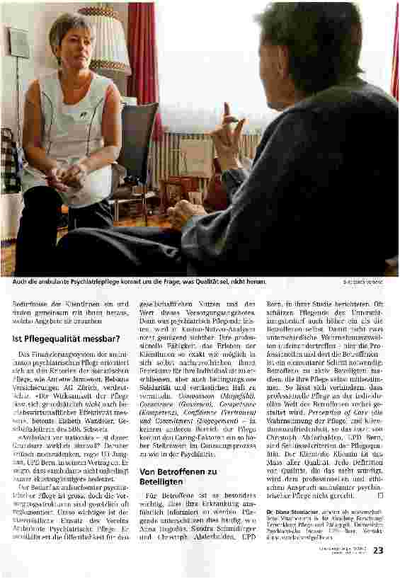 Vorschauseite 2: Der Patient ist das Mass aller Qualität