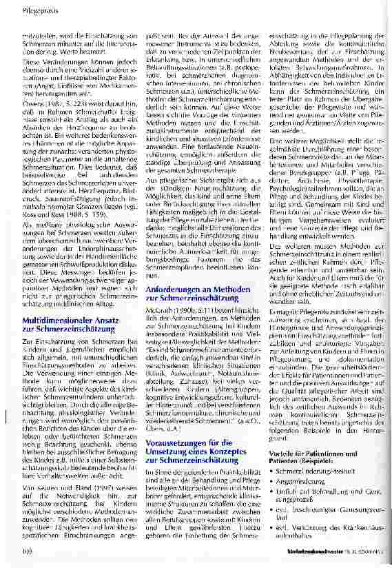 Vorschauseite 2: Methoden der Schmerzeinschätzung für die pflegerische Praxis Teil 2
