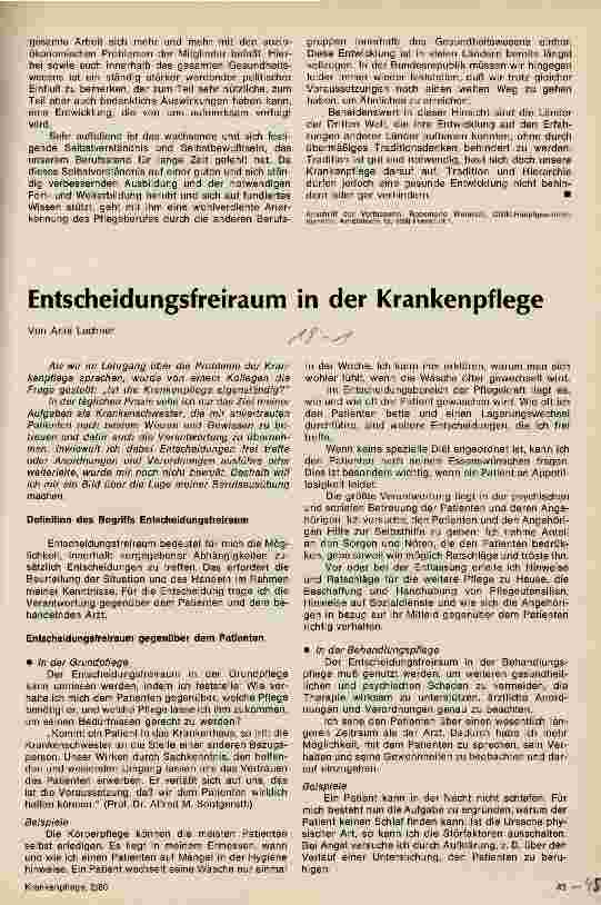 Vorschauseite 2: Arbeitssitzung des Rates der Ländervertreter des Weltbundes der Krankenschwestern und -pfleger