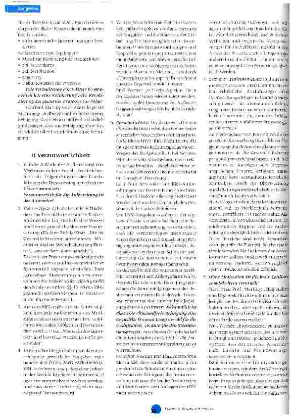 Vorschauseite 2: Qualitätssicherung bei der Instrumentenaufbereitung Eine Herausforderung für Wissenschaft und Praxis