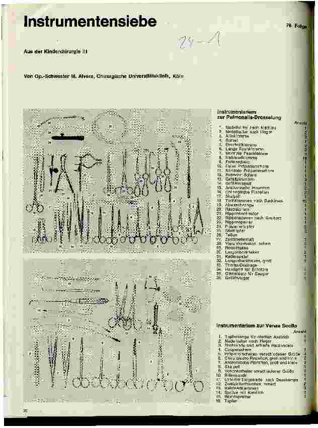 Vorschauseite 1: Instrumentensiebe Aus der Kinderchirurgie III 76. Folge