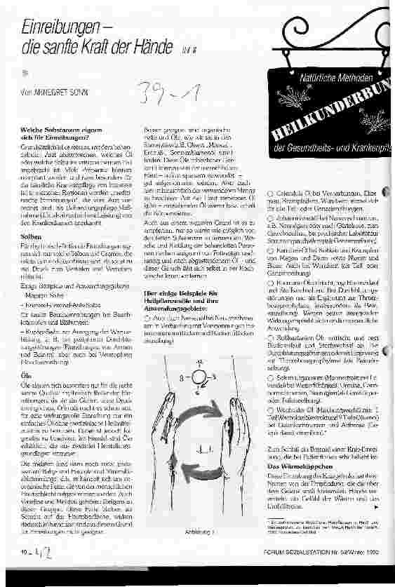 Vorschauseite 1: Einreibungen - die sanfte Kraft der Hände - Teil II