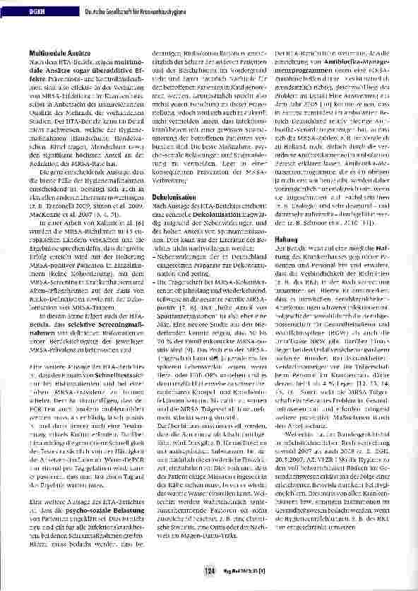 Vorschauseite 3: Vorsorge und Kontrolle können MRSA-Infektionen im Krankenhaus verhindern - der neue HTA-Bericht zu MRSA