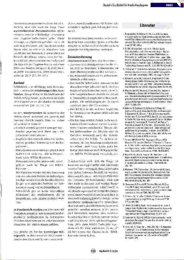 Vorschauseite 4: Vorsorge und Kontrolle können MRSA-Infektionen im Krankenhaus verhindern - der neue HTA-Bericht zu MRSA