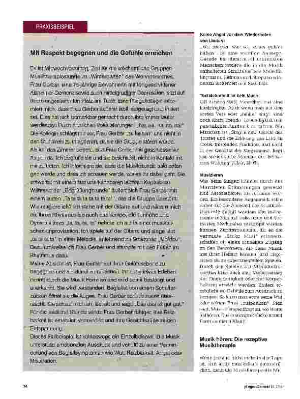 Vorschauseite 3: Musik, Gedächtnis und Emotionen