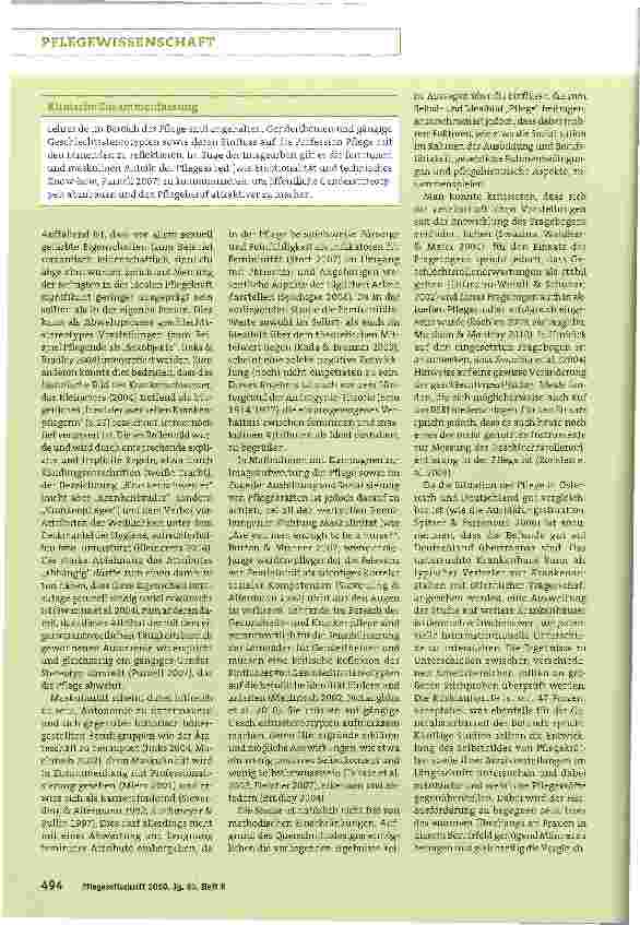 Vorschauseite 5: Maskulinität und Femininität in Selbstund Idealbildern diplomierter Gesundheitsund Krankenschwestern
