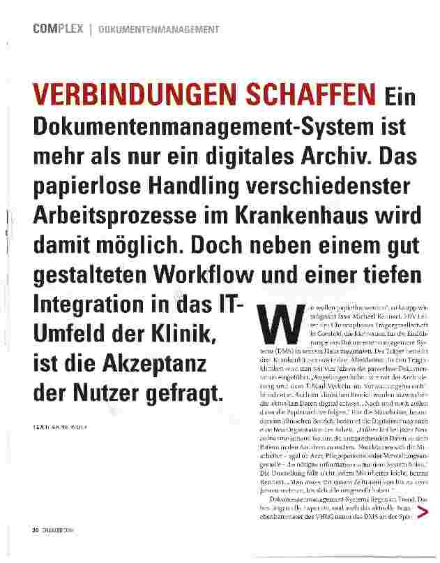Vorschauseite 1: VERBINDUNGEN SCHAFFEN