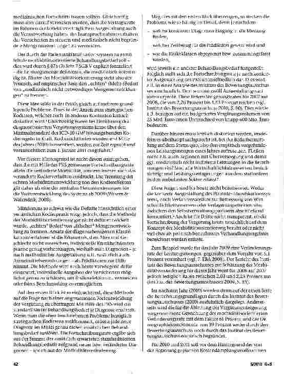 Vorschauseite 3: Wie viel Morbiditätsorientie-rung braucht das vertragsärztliche Vergütungssystem? - Ein vorläufiges Fazit