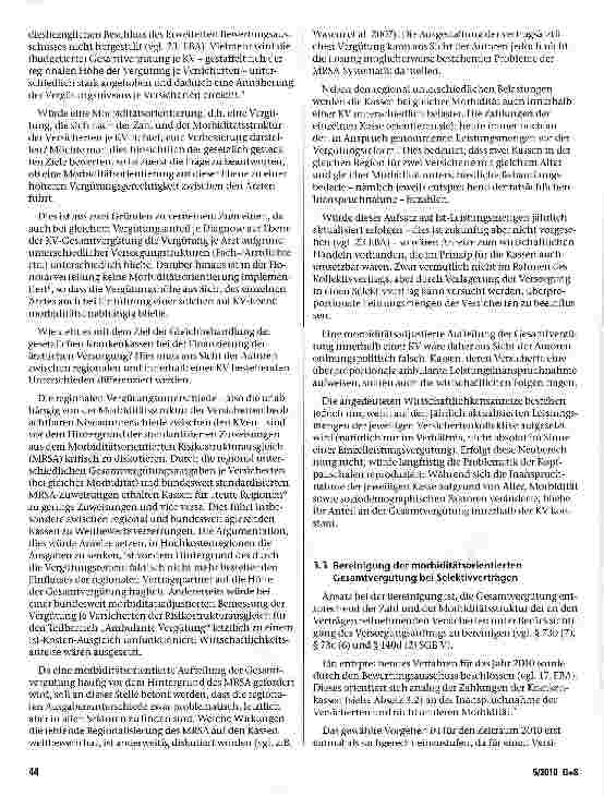 Vorschauseite 5: Wie viel Morbiditätsorientie-rung braucht das vertragsärztliche Vergütungssystem? - Ein vorläufiges Fazit
