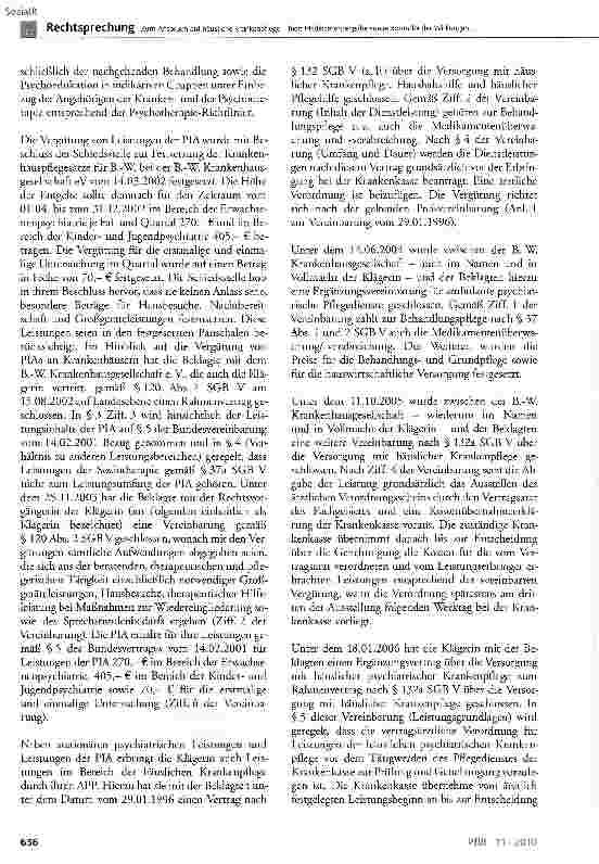 Vorschauseite 3: Zum Anspruch auf häusliche Krankenpflege - hier: Medikamentengabe sowie Kontrolle der Wirkungen und Nebenwirkungen von Medikamenten