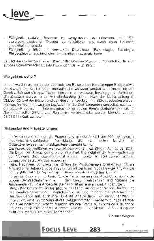 Vorschauseite 4: Anerkennung der BerufsschullehrerInnen im Gesundheitswesen (Zertifizierung) Ein brisantes Thema!