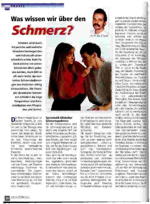 Vorschauseite 1: Was wissen wir über den Schmerz?