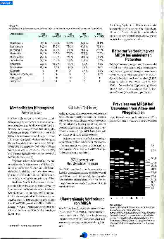 Vorschauseite 2: MRSA - Situation in Deutschland