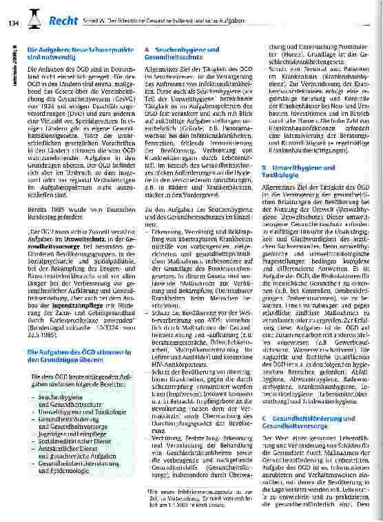 Vorschauseite 2: Der öffentliche Gesundheitsdienst und seine Aufgaben