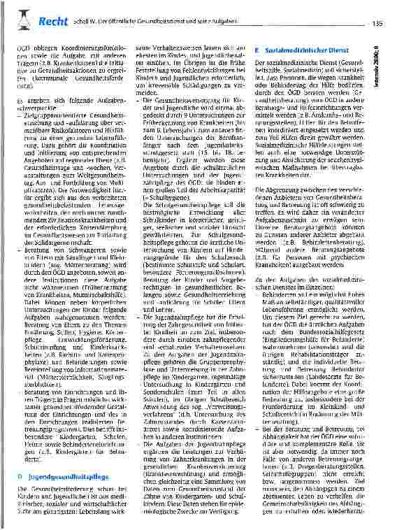 Vorschauseite 3: Der öffentliche Gesundheitsdienst und seine Aufgaben