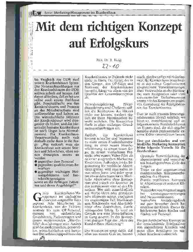 Vorschauseite 1: Mit dem richtigen Konzept auf Erfolgskurs