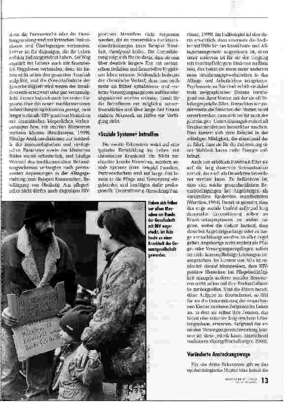 Vorschauseite 4: Von der tödlichen zur chronischen Krankheit Pflege von Aidskranken
