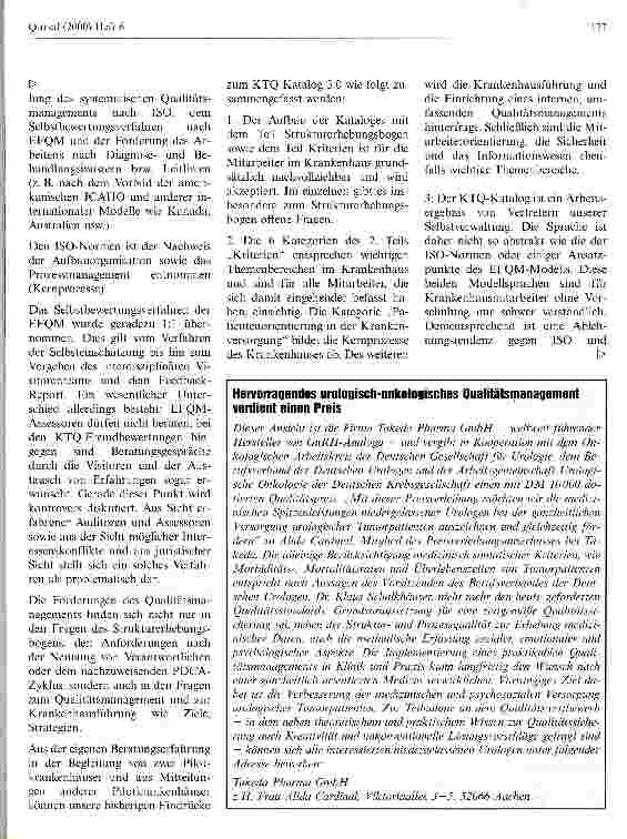 Vorschauseite 2: KTQ - Die ersten Ergebnisse aus den Pilotbewertungen - Wie bewerten die Krankenhäuser KTQ?