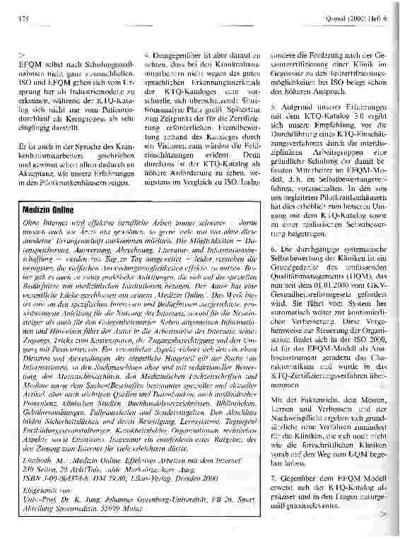 Vorschauseite 3: KTQ - Die ersten Ergebnisse aus den Pilotbewertungen - Wie bewerten die Krankenhäuser KTQ?