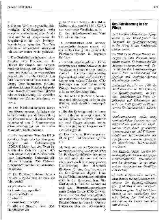 Vorschauseite 4: KTQ - Die ersten Ergebnisse aus den Pilotbewertungen - Wie bewerten die Krankenhäuser KTQ?