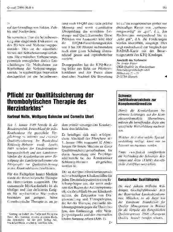 Vorschauseite 6: KTQ - Die ersten Ergebnisse aus den Pilotbewertungen - Wie bewerten die Krankenhäuser KTQ?