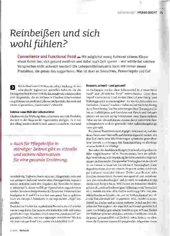 Vorschauseite 2: Reinbeißen und sich wohl fühlen?
