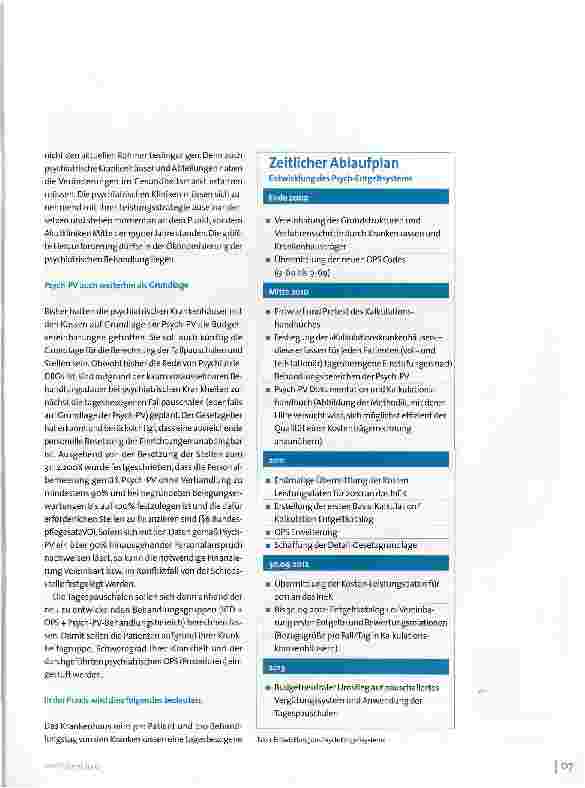 Vorschauseite 2: Paradigmenwechsel in der Psychiatriefinanzierung