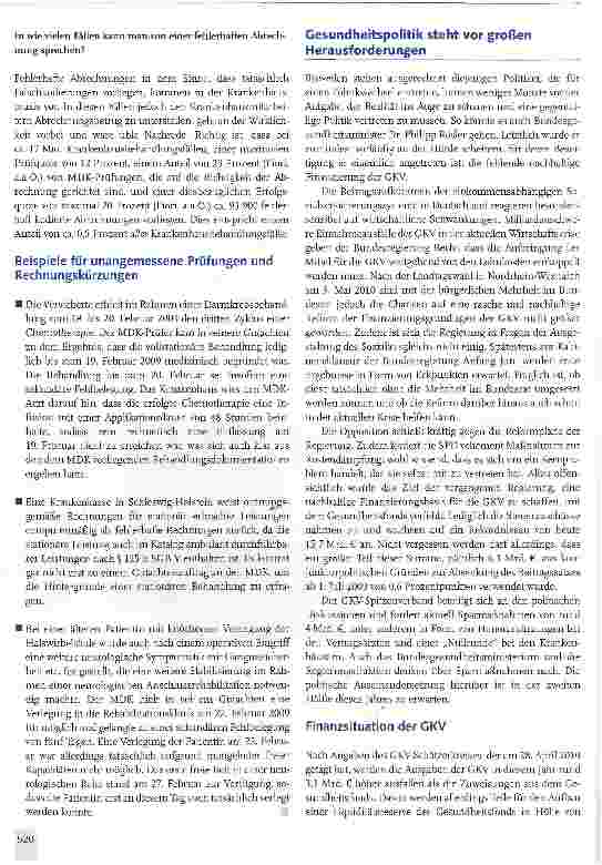 Vorschauseite 4: DKG wehrt sich gegen den Vorwurf der Falschabrechnungen