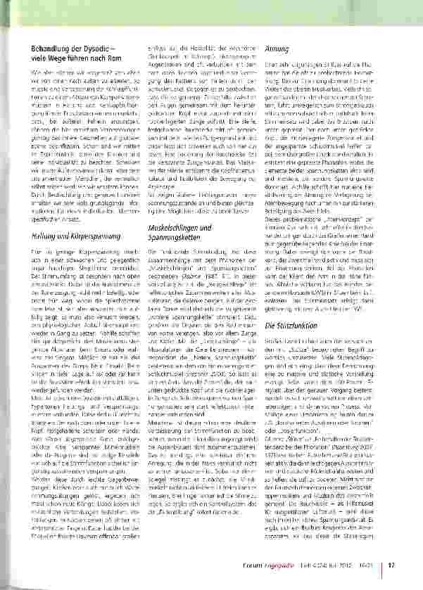 Vorschauseite 2: Dysodie - Die Singstimme in der Stimmtherapie