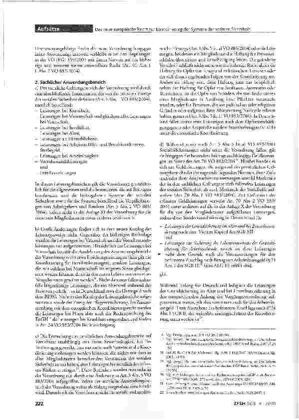 Vorschauseite 3: Das neue europäische Recht zur Koordinierung der Systeme der sozialen Sicherheit