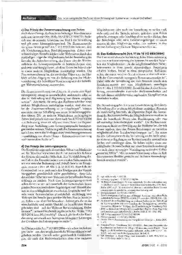 Vorschauseite 5: Das neue europäische Recht zur Koordinierung der Systeme der sozialen Sicherheit